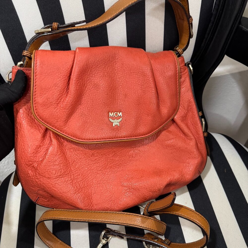Embossed MCM Bag